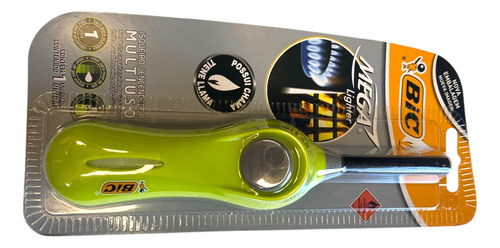 Kit 3 Acendedores Isqueiro Lareira Fogão Churrasqueira Bic
