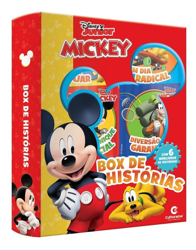 Imagem 1 de 1 de Livro Livrinho Infantil Box Historias Mickey 6 Minilivros