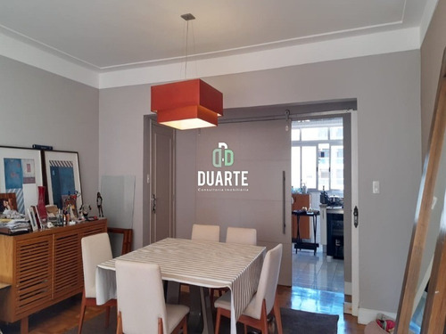 Imagem 2 de 22 de Apartamento Frente Mar, 3 Quartos, 1 Suíte, 1 Vaga Garagem, Dependência Completa, Ponta Da Praia, Santos - Ap03785 - 69409126