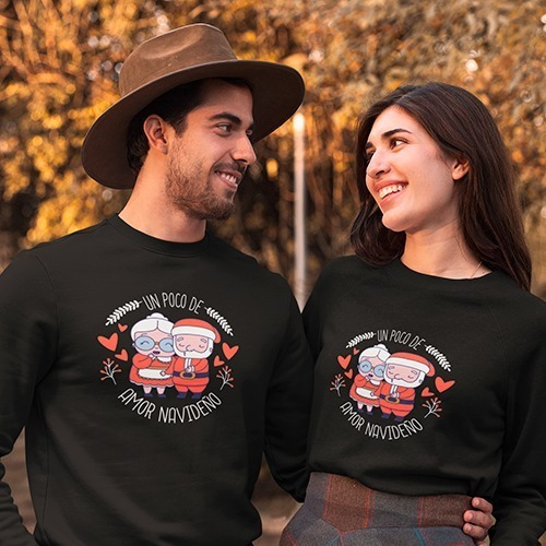 Imagen 3 de 5 de Dúo De Sudadera - Navidad - Pareja - Amor Navideño