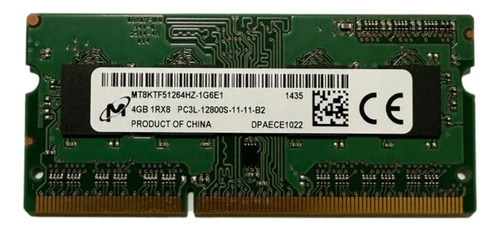 Memoria Ram Color Verde  4gb 1 Micron Mt8ktf51264hz-1g6e1