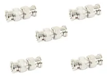 Comprar Kit 5 Conectores Doble Bnc Macho\u002Fcable Coaxial Rg59\u002Frg6