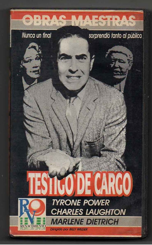 Testigo De Cargo - Tyrone Power - Vhs Usado