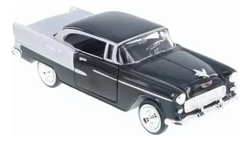 ミニカー '55 CHEVY BEL AIR Miniatura Chevy Bel Air 1955 Preto 1:24 - Motormax | MercadoLivre