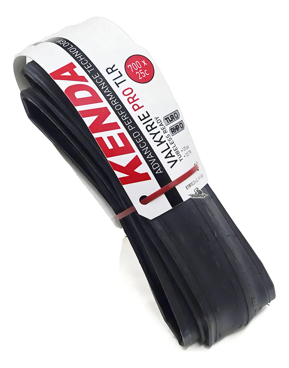 Cubierta Bicicleta Ruta Kenda Valkyrie Pro 700x25c Tubeless Color Negro