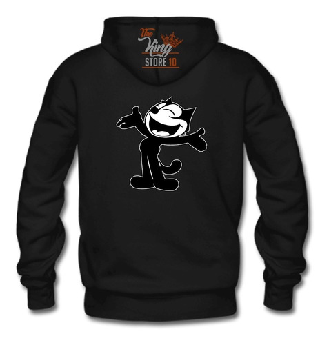 Poleron Cierre, El Gato Felix, Felix The Cat, Dibujos Animados, Xxxl / Kingstore10