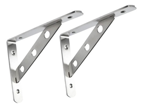 2 Soportes De Acero Inoxidable Para Estantes, 6 Pulgadas