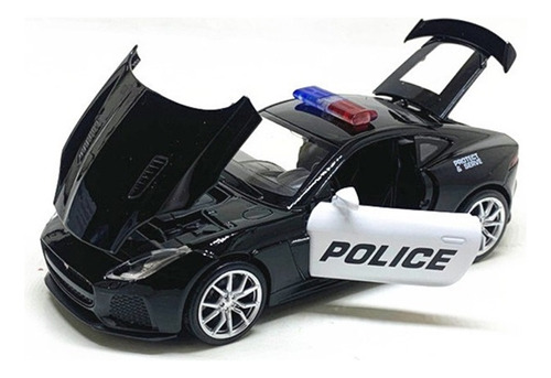 Miniatura Metal Abre Puertas Coches De Policia Serie 1:32