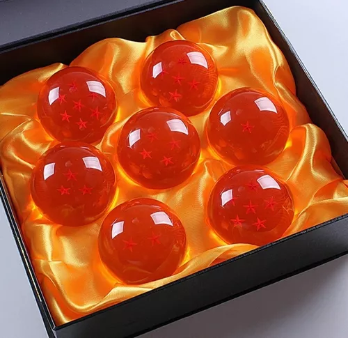 Kit 7 Esferas Do Dragão Dragon Ball Z Super Caixa Esferas