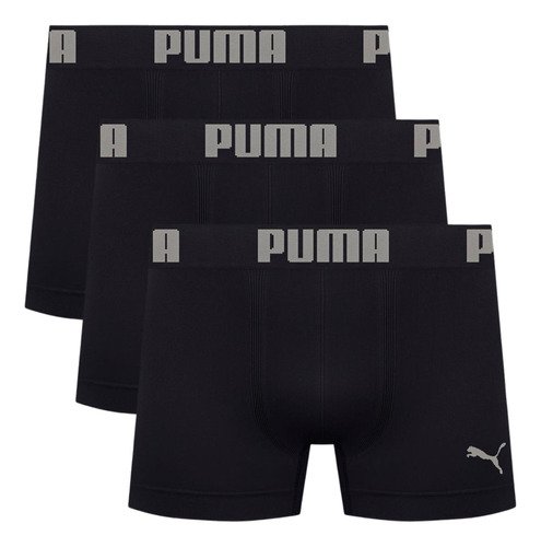 Kit 3x Cueca Boxer Box Sem Costura Produto Original Puma