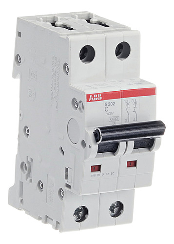 Interruptor Termomagnético S 202-c1 2p 1a 2cds252001r0014