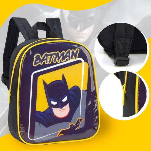 Mini Mochila De Costas Dc Batman Preta