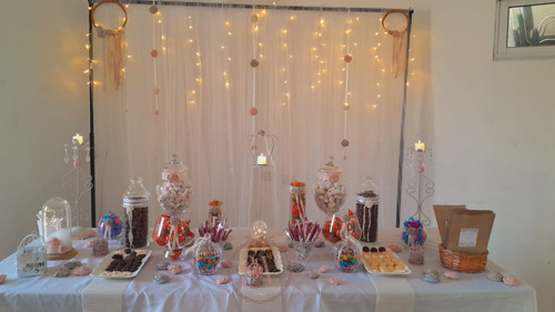 Alquiler Servicio Candy Bar. Vajilla Premium, Dulces Y Deco
