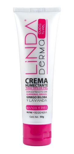 Linda Derma Crema Manos Y Pies Lavanda + Aceite Girasol 50g