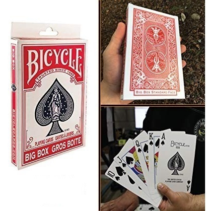 Jumbo jugando a las cartas Cubierta extra grande de tarjetas jugando a las cartas Paquete de 52 Nuevos New 