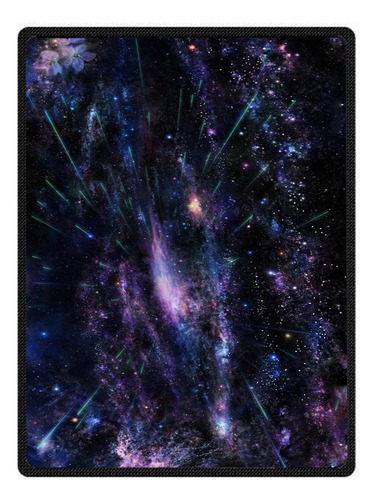 Qh Manta De Felpa De Terciopelo Con Estampado De Galaxia, Di