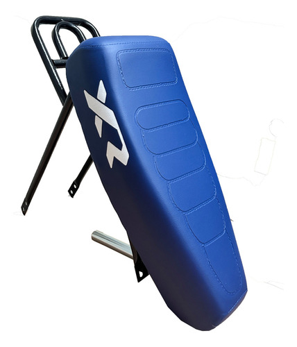 Banco De Mobilete Xr Com Suporte/bagageiro Articulável! Cor Azul