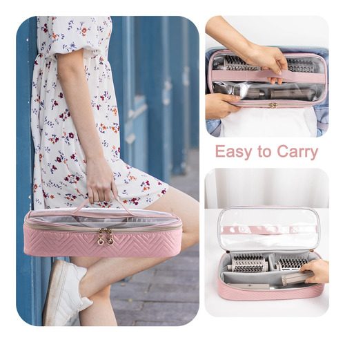 Estuche De Viaje Hair Tools Y Bolsa Para Secador De Pelo Par