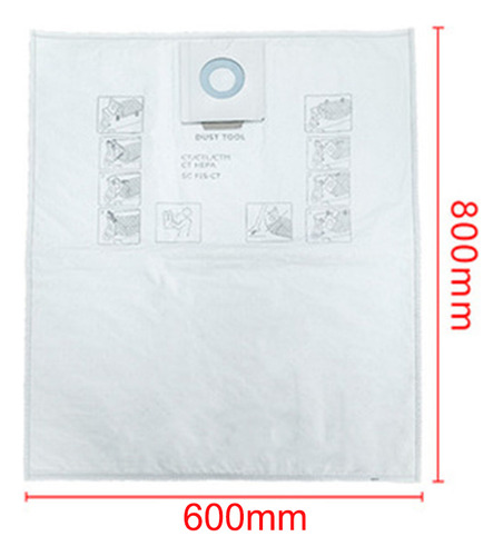 Accesorio De Bolsa De Polvo Para Festool Ct36e Ct/ctm 26