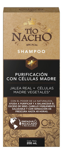 Shampoo Tio Nacho Purificación Con Células Madre 200ml