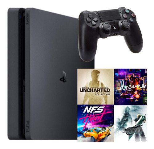 Consola Sony Ps4 Slim + 4 Juegos Playstation 1 Tb (Usado)