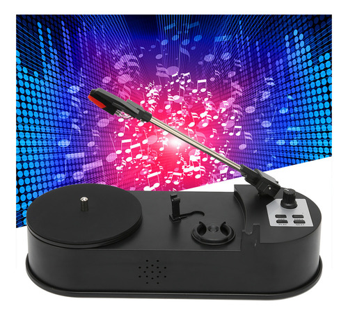 Reproductor De Discos De Vinilo Portátil Tocadiscos Usb C