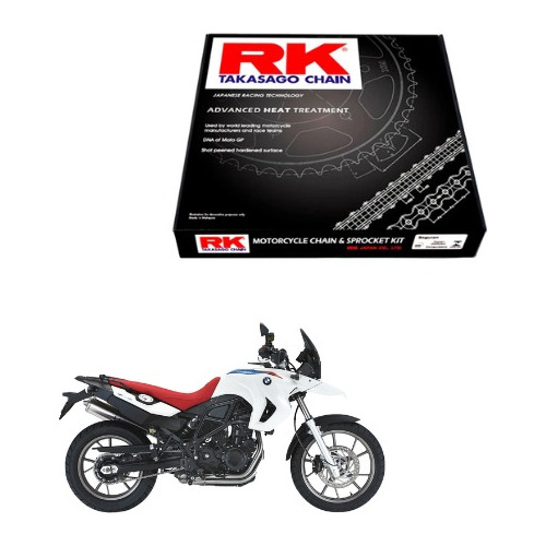 Kit Relaçao Rk Bmw G650 Gs Corrente Com Retentor 2012