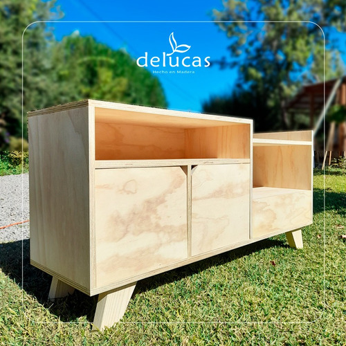 Rack Vinilo Madera Geoffroy | 140 X 69 X 40