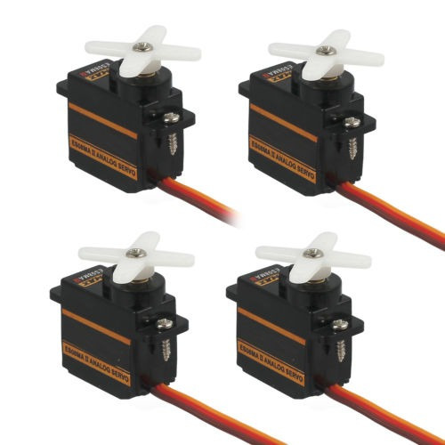 4pcs Es08maii Servo Micro Analógico Metal Gear 13g Alta Velo