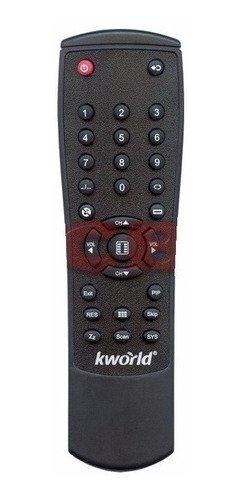 Control Remoto Sintonizador Externo Tv Box Kanvus Kworld 011