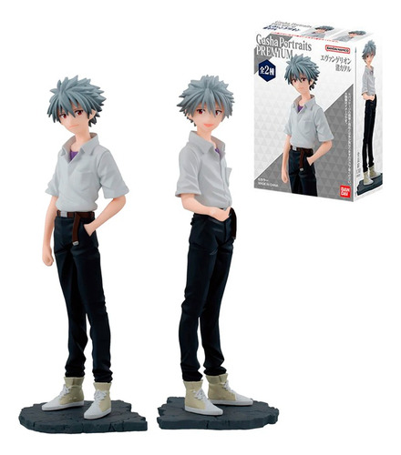 Figura Gasha Portraits Kaworu Nagisa Evangelion - Bandai