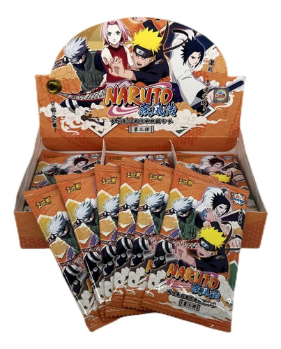 Naruto Cartas Oficiales Anime Coleccionables 6 Sobres W3