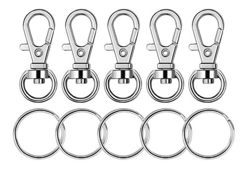 Imagen 7 de 12 de 100 Piezas De Aleación De Metal Llavero Anillos Giratorios