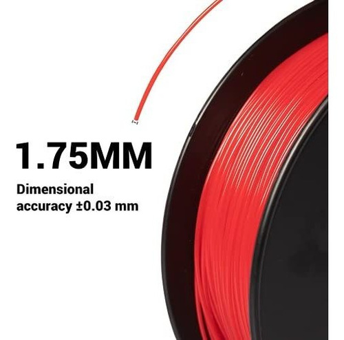 Filamento Petg Snapmaker 1.75 Rojo 1kg - Precisión +/-