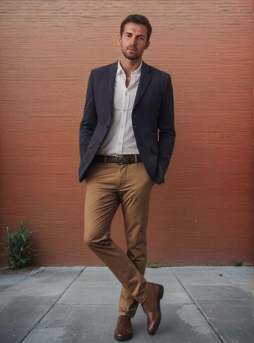 Pantalones De Vestir Tommy Hilfiger Th Flex De Hombre Camel