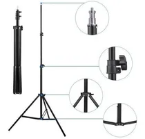Comprar Kit C\u002F 3 Tripé P Iluminação Estúdio Flash Altura Até 2 Mt