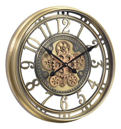 Infinity Time Moving Gears - Reloj De Pared Industrial Vinta