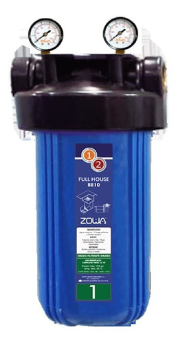 Filtro Botella Opaco Full House 10  X 4.5  Azul Zowa