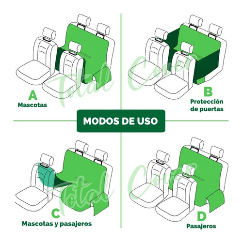 Imagen 4 de 5 de Funda Protectora Autos Perros, Gatos Mascotas - Resistente!!