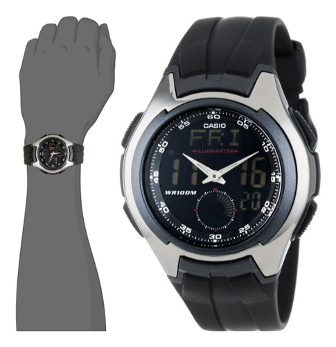 Reloj Casio Aq160w World Time Sumergible Somos Tienda 