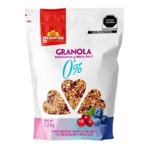 Cereal Granvita Granola Sin Azúcar De 1.2 Kg