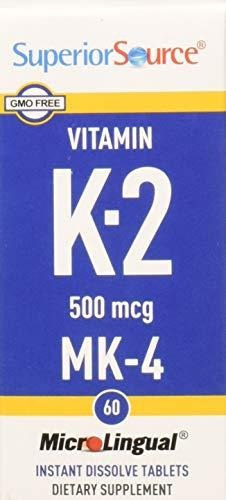 Superior Fuente De Vitamina K2 Mk-4 Sublingual - Menaquinone