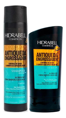Kit Hidrabell Antiqueda - Shampoo 285ml + Leave-in 285g