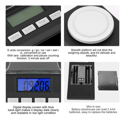 Balanza Digital Precisión 0,001 A 50g(también Pesa Grains)