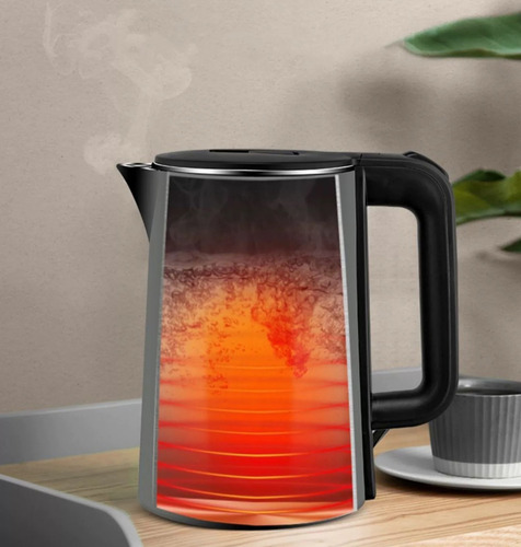 Hervidor De Agua Eléctrico Acero Tetera Pantalla Led 2.5lt