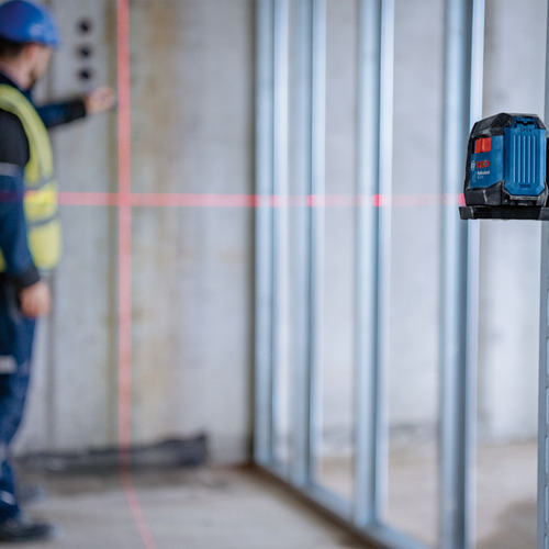 Nivel A Laser 2 Linhas Vermelhas Bosch Gll 12-22 12 Metros