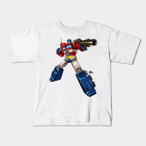 Remera Blanca Bichos Niño Niña Adultos Transformers A 14