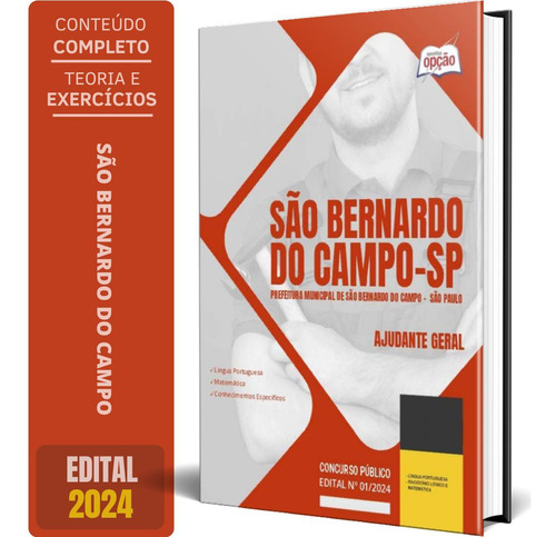 Apostila Prefeitura São Bernardo Do Campo Sp 2024 Ajudante