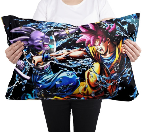 Cojin Almohada Dragon Ball Super, Bills, Goku, Dios, Ssj