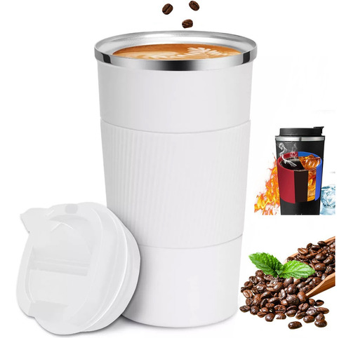 Vaso Termico Portátil Café 17oz Doble Pared Acero Inoxidable